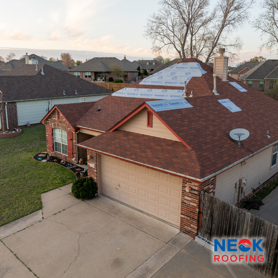 Active roof restoration project by NEOKRoofing